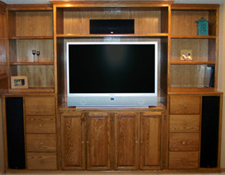 Customer Built-In Entertainment Center